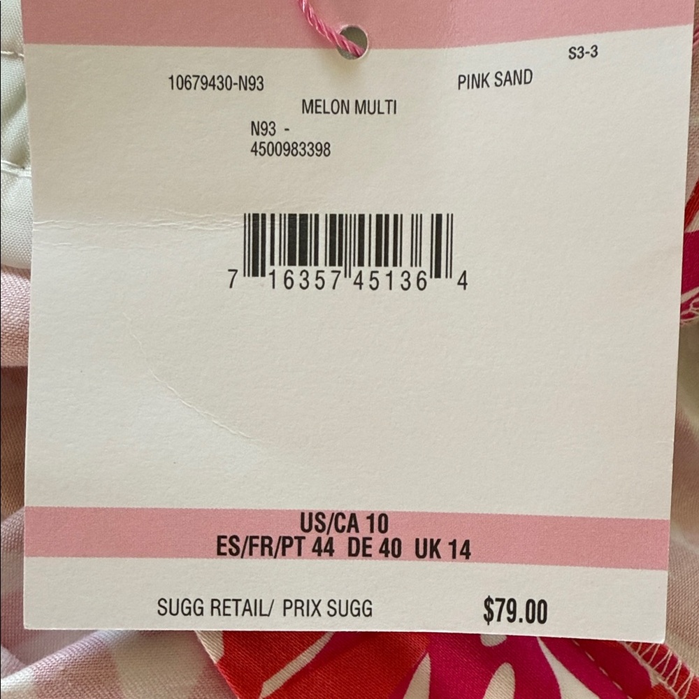 Pappagallo Hot Pink & Lime Floral Ankle Jeans pink (sand and melon) 10 nwt - Picture 16 of 16